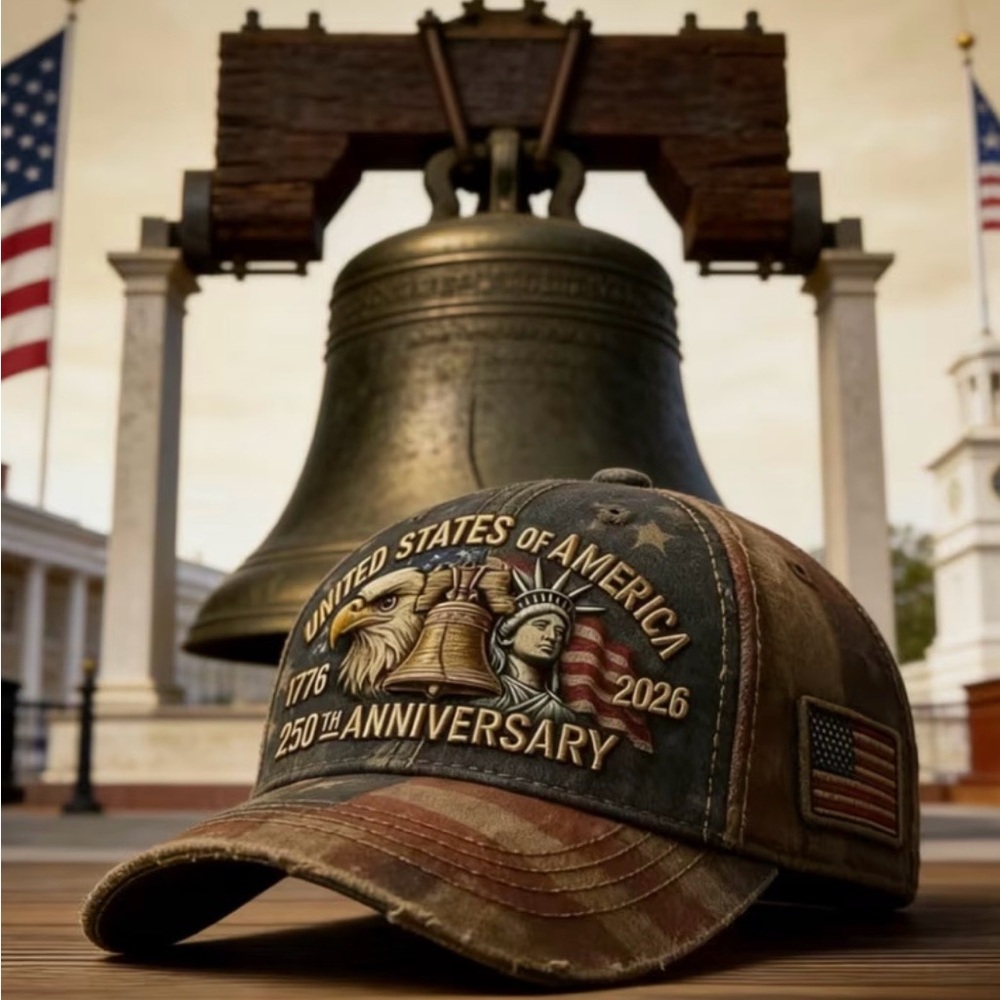 United States 250th Anniversary Distressed Patriot Hat NEW - Picture 4 of 6